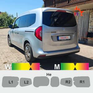 MERCEDES Citan W420 Heckflügel Ausstellfenster, passgenaue Tönungsfolie