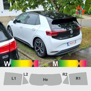 VW ID.3 passgenaue T&ouml;nungsfolie