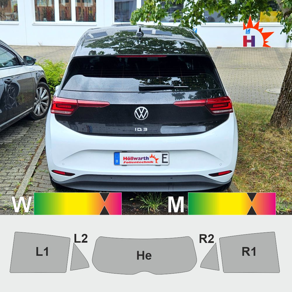 VW ID.3 passgenaue Tönungsfolie